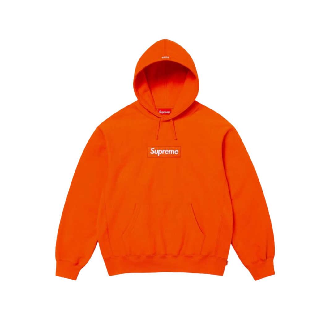 Supreme Box Logo Hooded Sweatshirt (FW24) Dark Orange