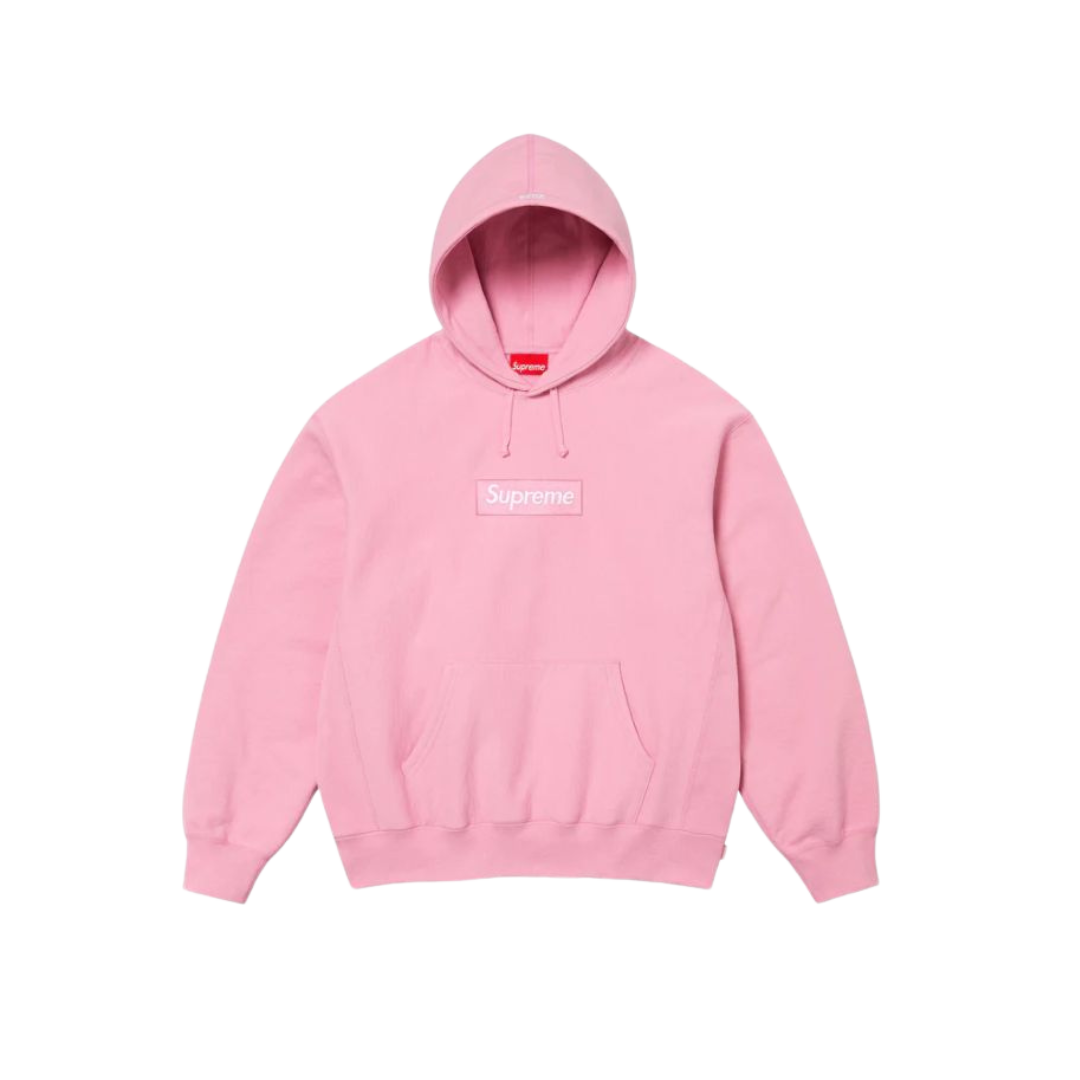 Supreme Box Logo Hooded Sweatshirt (FW24) Pink