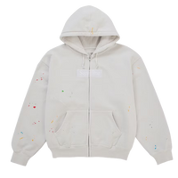 Supreme MM6 Maison Margiela Box Logo Zip Up Hooded Sweatshirt White