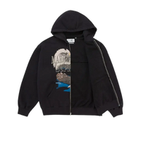 Supreme MM6 Maison Margiela Eagle Zip Up Hooded Sweatshirt Black