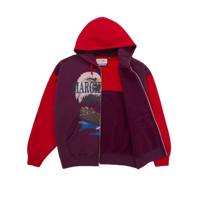 Supreme MM6 Maison Margiela Eagle Zip Up Hooded Sweatshirt Red